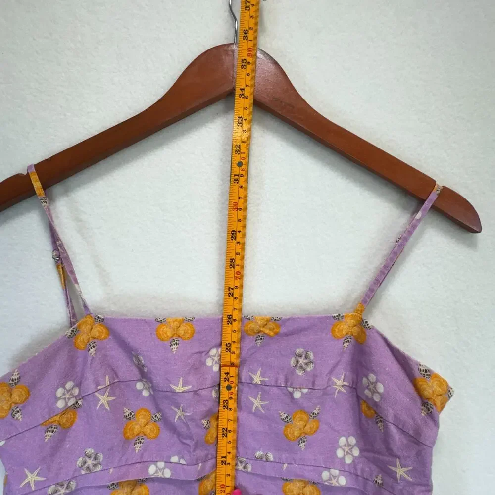 Rachel Antonoff Gwen By The Seashore Print Mini Dress Summer Beach Floral - Picture 9 of 12